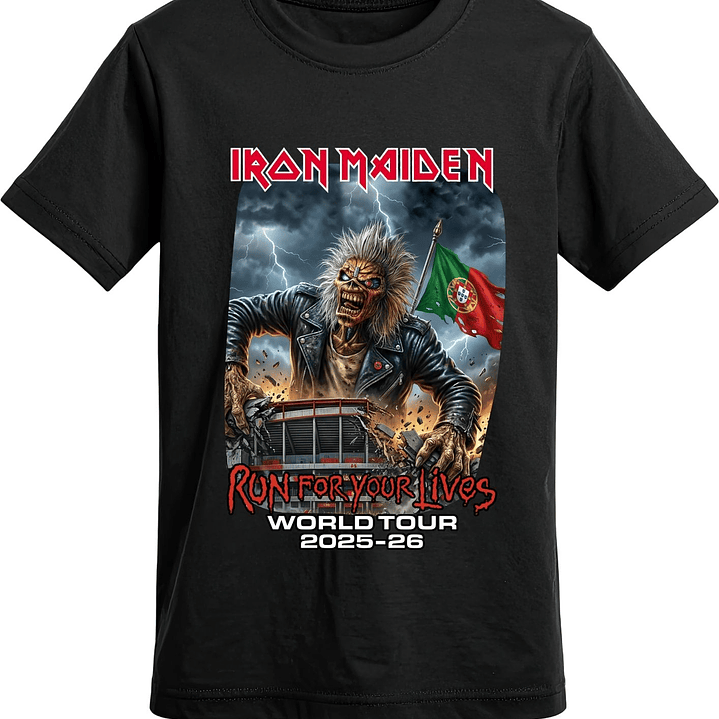 T-shirt Iron Maiden Portugal 2026 3
