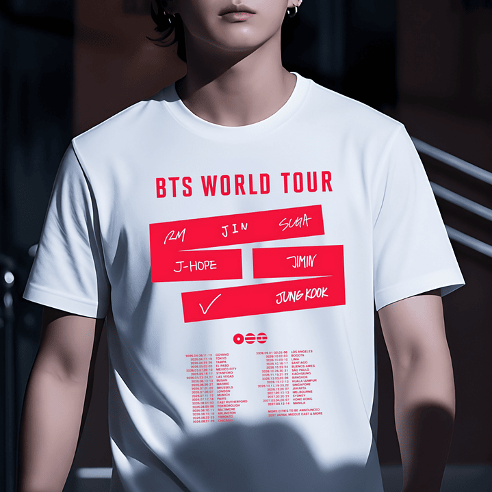 BTS World Tour Estampas Frontais 5