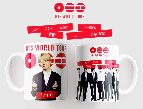 BTS WORLD TOUR 2026: Coleção Exclusiva de Canecas