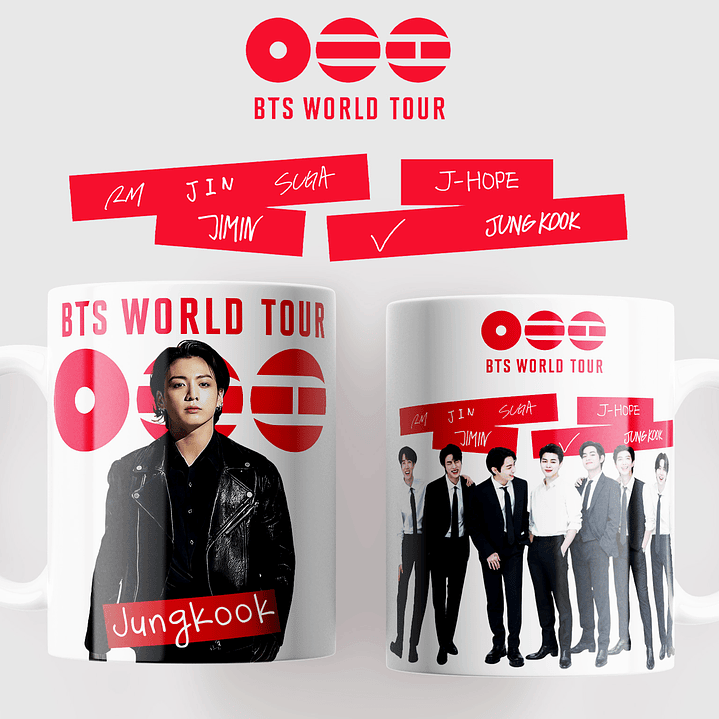 BTS WORLD TOUR 2026: Coleção Exclusiva de Canecas 2