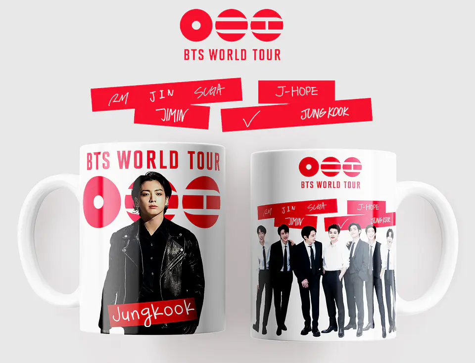 BTS WORLD TOUR 2026: Coleção Exclusiva de Canecas 2
