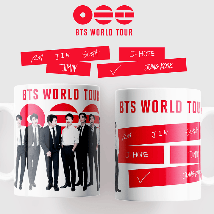 BTS WORLD TOUR 2026: Coleção Exclusiva de Canecas 4