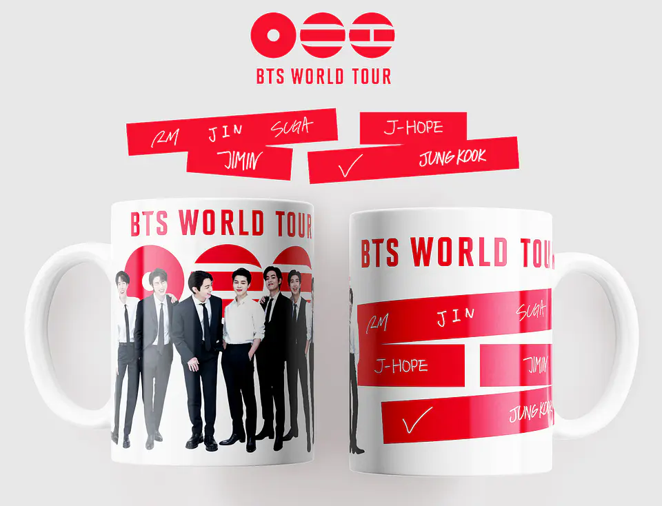 BTS WORLD TOUR 2026: Coleção Exclusiva de Canecas 4