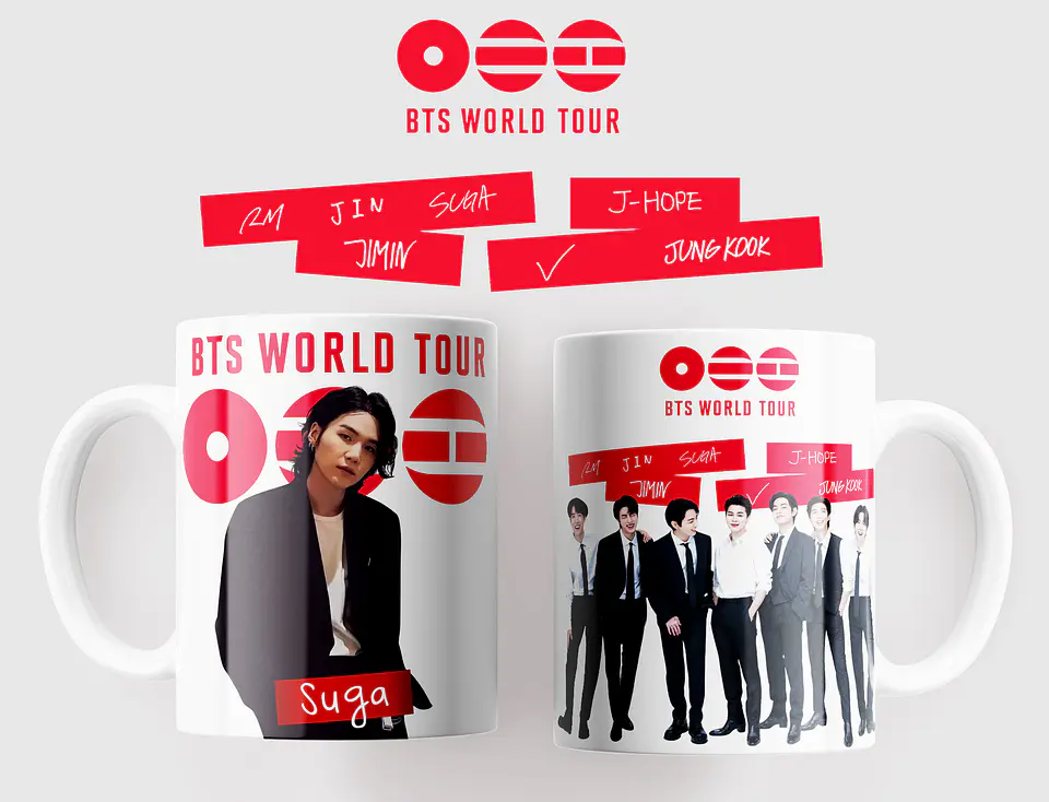 BTS WORLD TOUR 2026: Coleção Exclusiva de Canecas 5