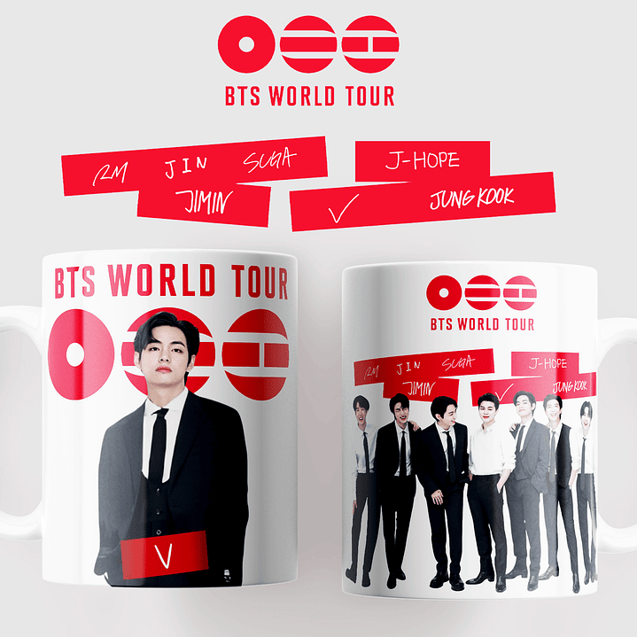 BTS WORLD TOUR 2026: Coleção Exclusiva de Canecas 6