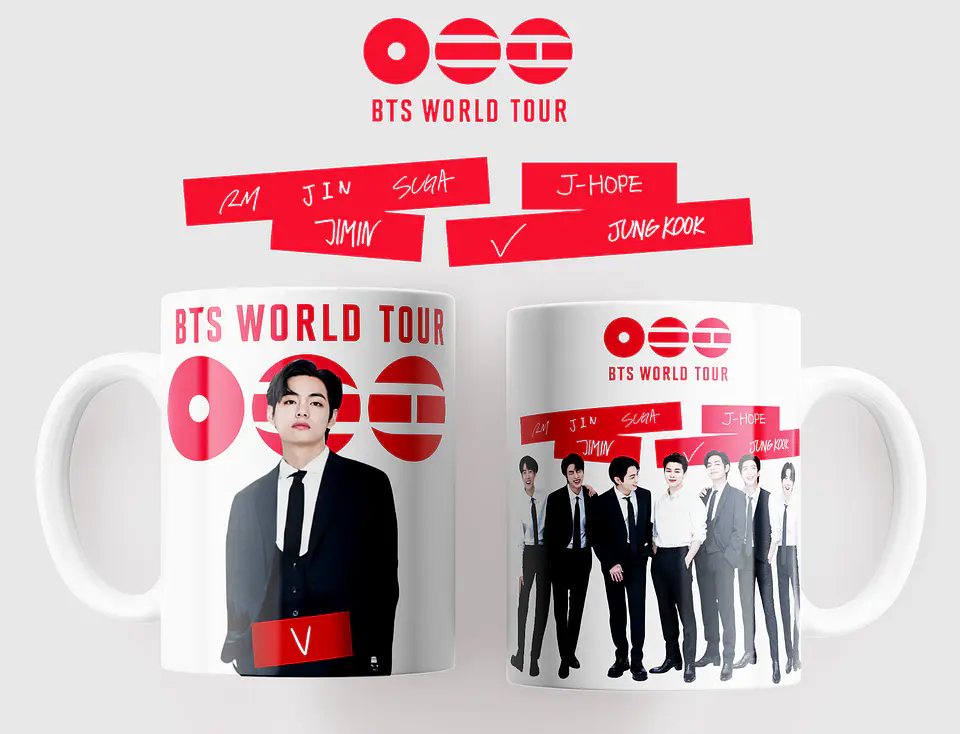 BTS WORLD TOUR 2026: Coleção Exclusiva de Canecas 6
