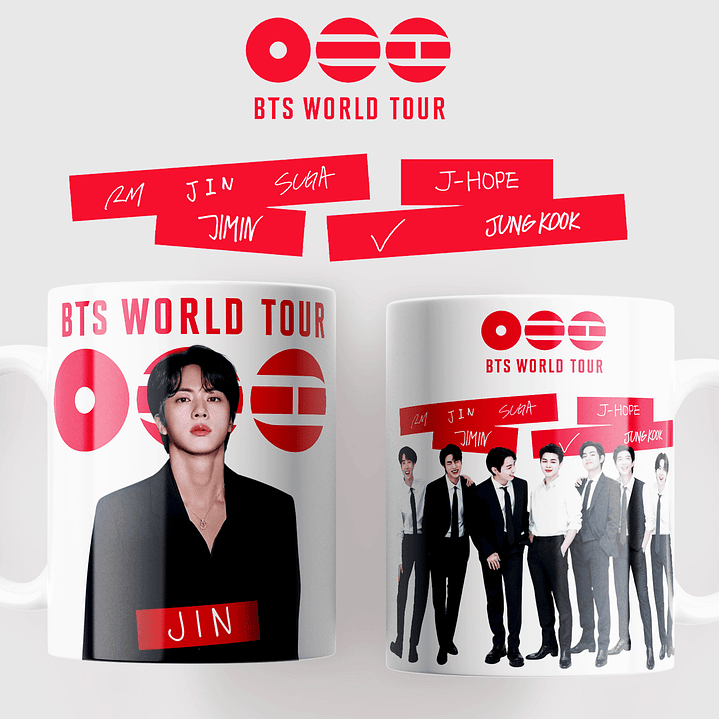 BTS WORLD TOUR 2026: Coleção Exclusiva de Canecas 7