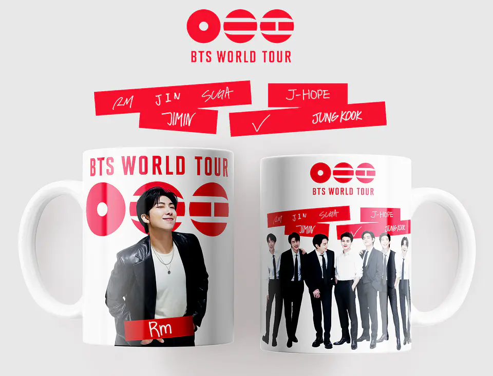 BTS WORLD TOUR 2026: Coleção Exclusiva de Canecas 8