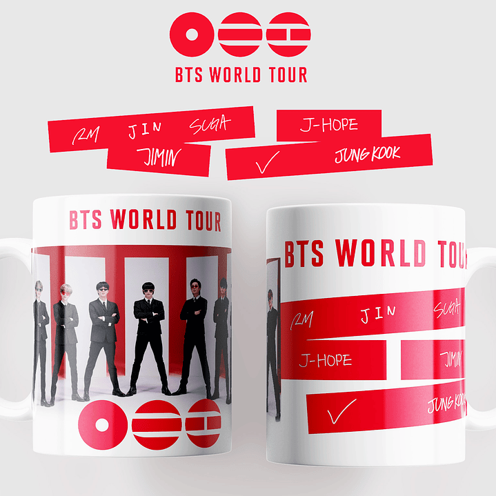 BTS WORLD TOUR 2026: Coleção Exclusiva de Canecas 9
