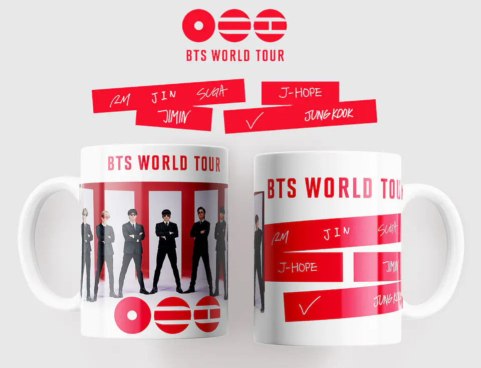 BTS WORLD TOUR 2026: Coleção Exclusiva de Canecas 9
