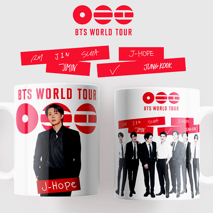 BTS WORLD TOUR 2026: Coleção Exclusiva de Canecas 10