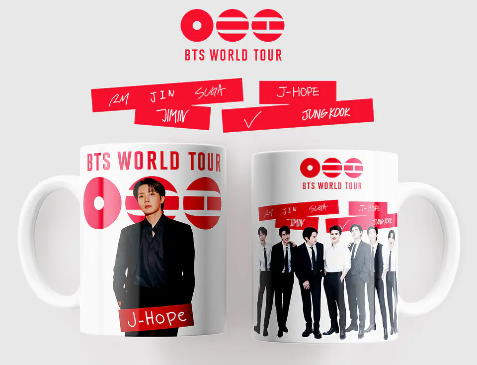 BTS WORLD TOUR 2026: Coleção Exclusiva de Canecas 10