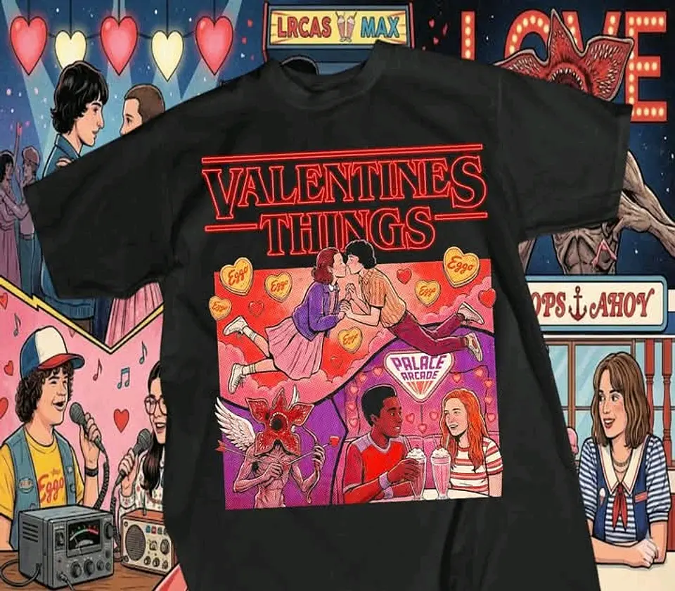 Coleção Stranger Things Valentine's: O Amor não é 