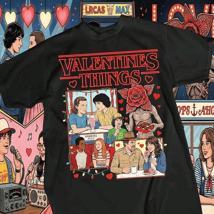 Coleção Stranger Things Valentine's: O Amor não é 