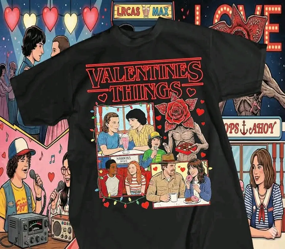 Coleção Stranger Things Valentine's: O Amor não é 