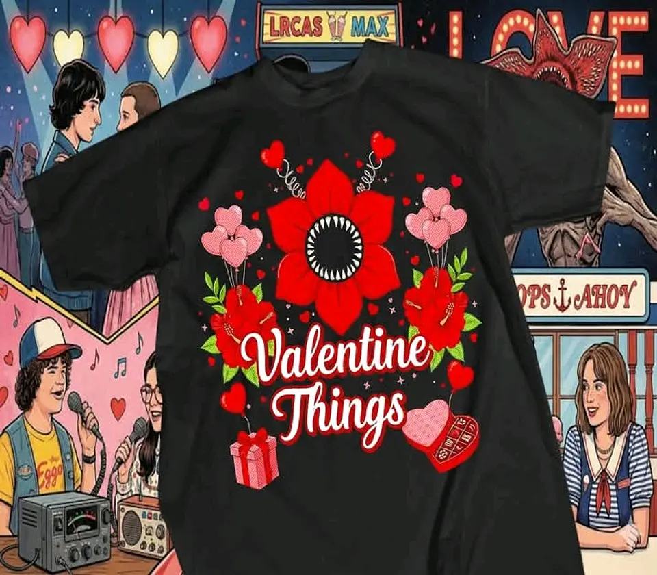 Coleção Stranger Things Valentine's: O Amor não é 