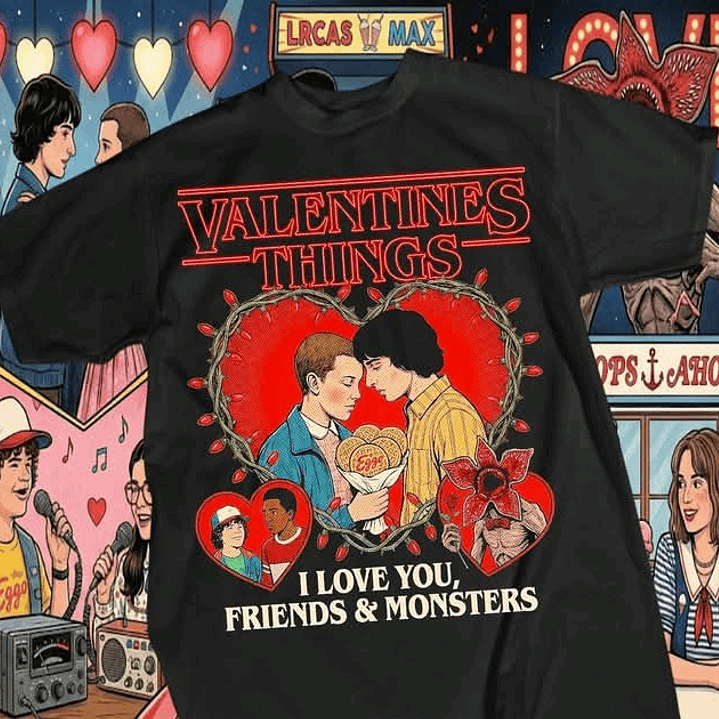 Coleção Stranger Things Valentine's: O Amor não é 