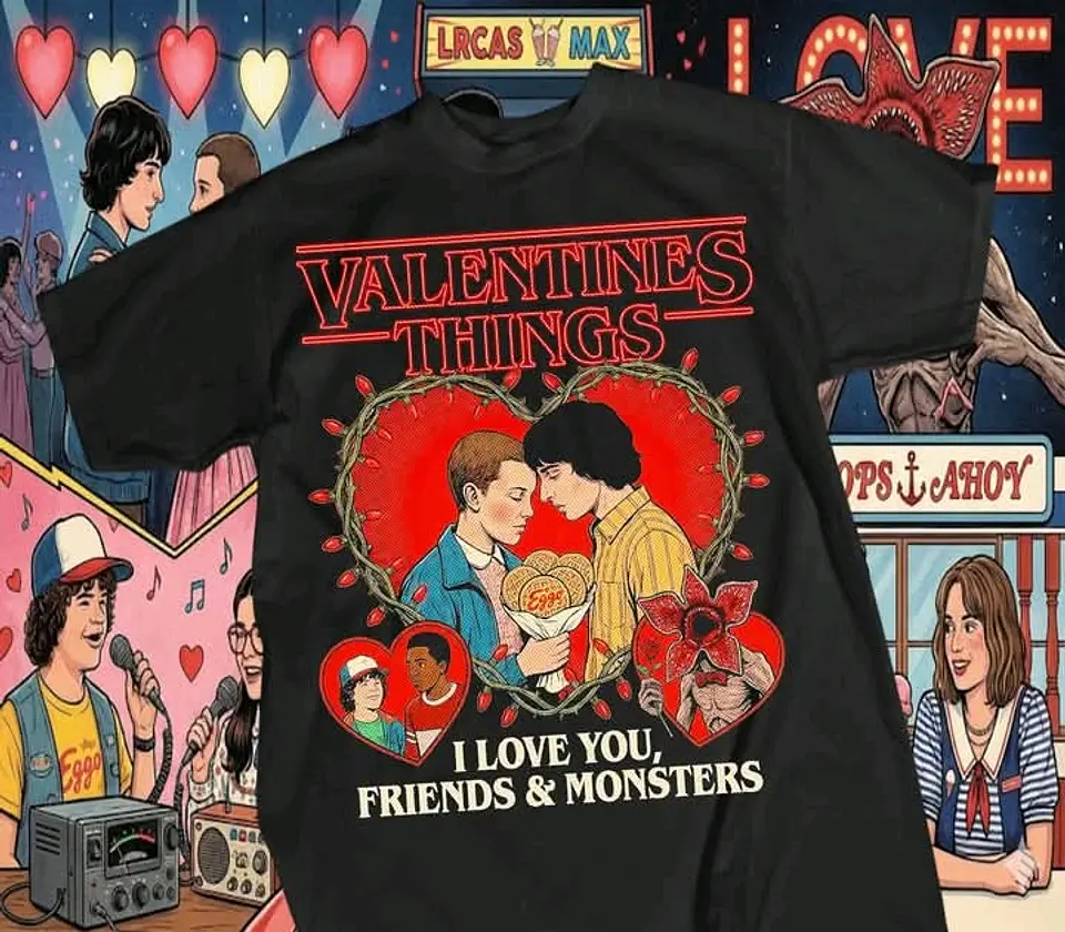 Coleção Stranger Things Valentine's: O Amor não é 