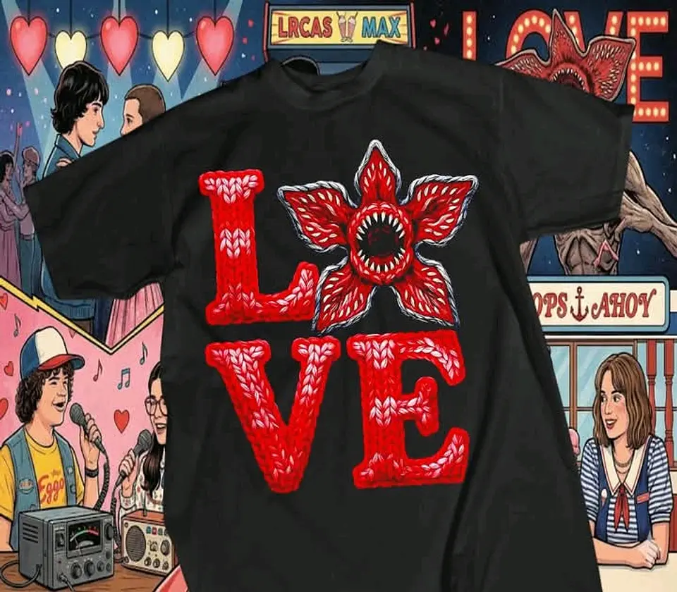 Coleção Stranger Things Valentine's: O Amor não é 