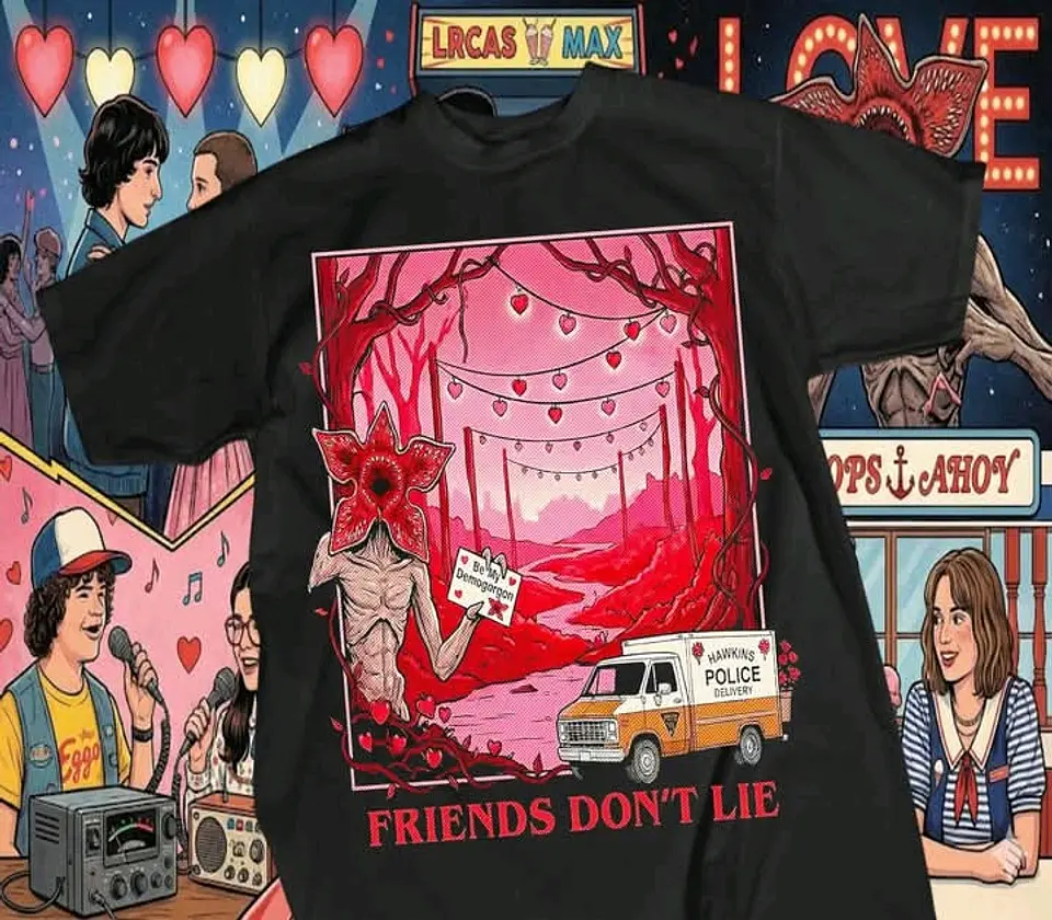Coleção Stranger Things Valentine's: O Amor não é 