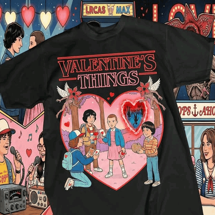 Coleção Stranger Things Valentine's: O Amor não é 
