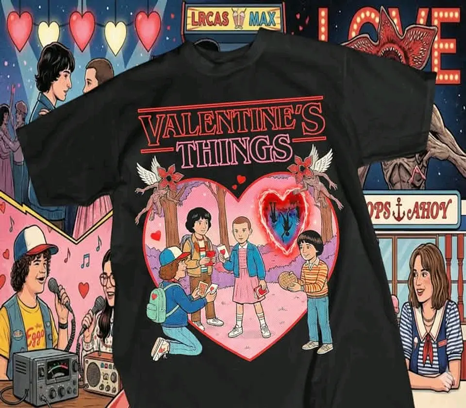 Coleção Stranger Things Valentine's: O Amor não é 
