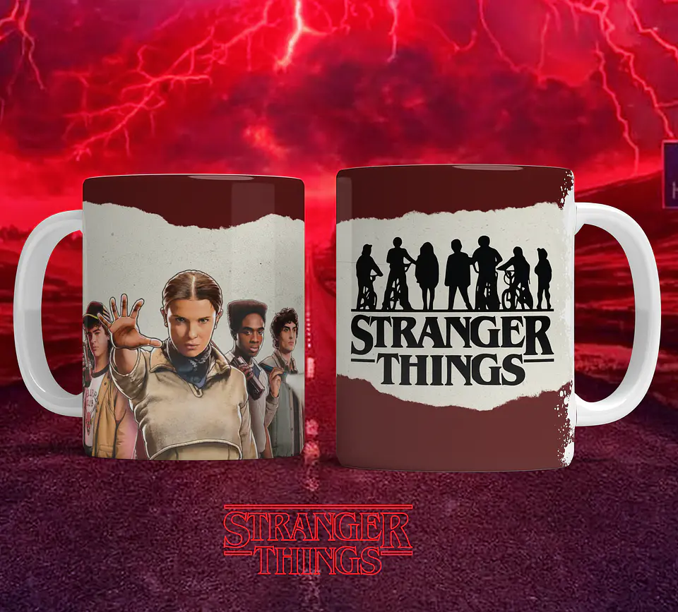 Coleção Canecas Stranger Things: Entra no Upside Down! 11