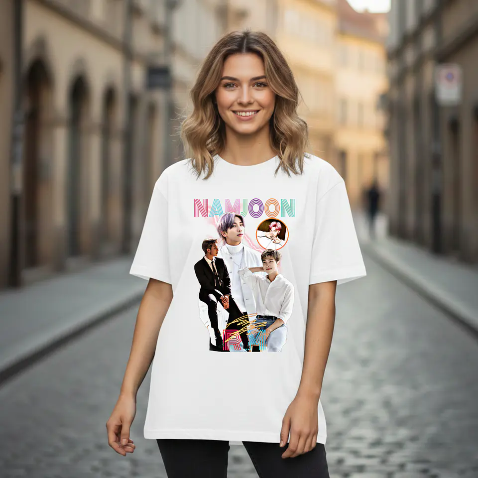 T-shirt RM Namjoon BTS - 100% Algodão 1