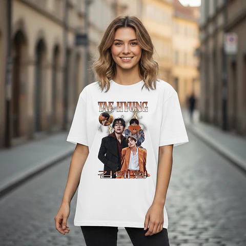 T-shirt V Taehyung BTS - 100% Algodão