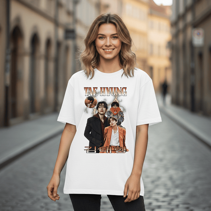 T-shirt V Taehyung BTS - 100% Algodão 1