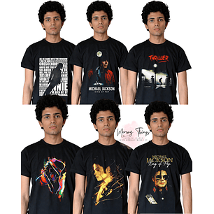 T-shirt Michael Jackson Filme 2026 - 100% Algodão DTF Halftone