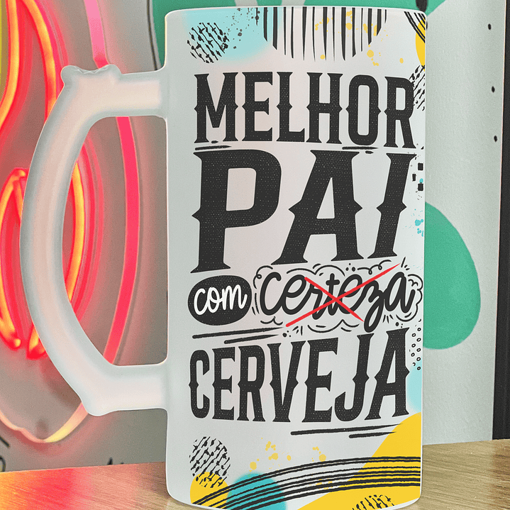 Caneca de Cerveja Personalizada Dia do Pai 1