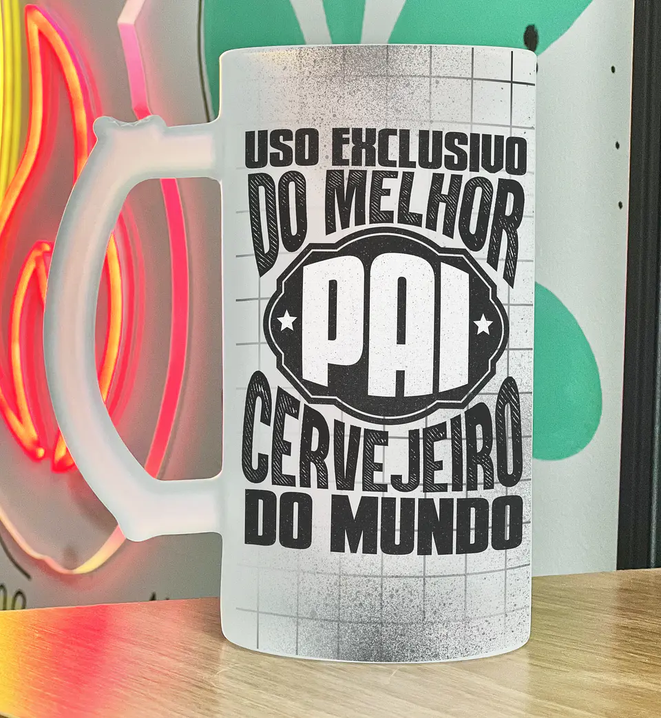 Caneca de Cerveja Personalizada Dia do Pai 5