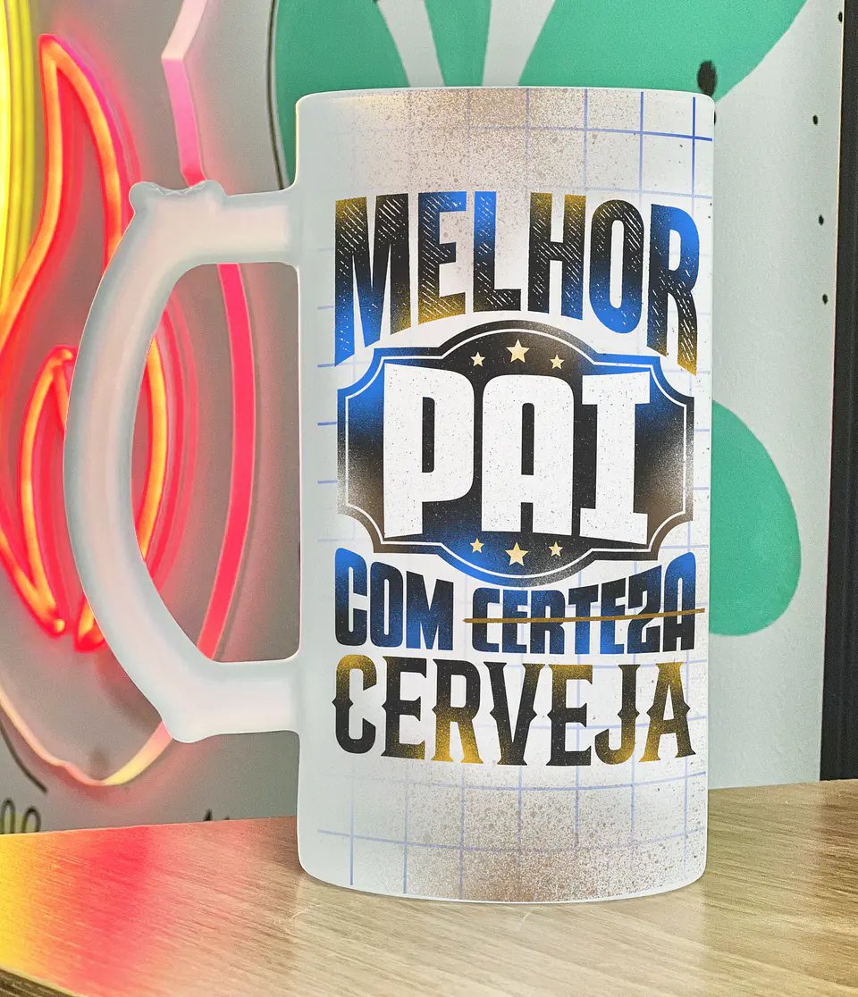Caneca de Cerveja Personalizada Dia do Pai 9