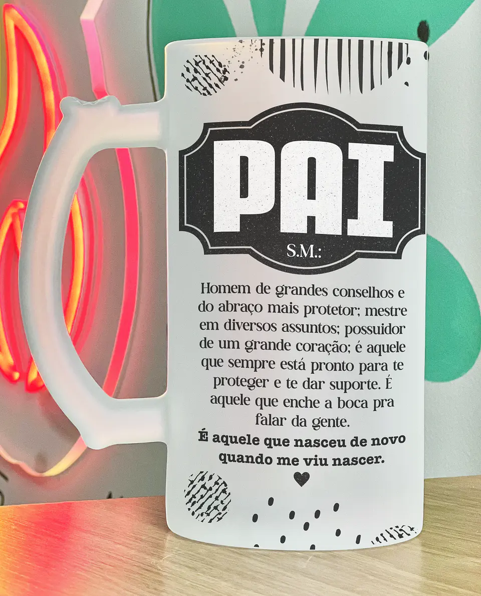 Caneca de Cerveja Personalizada Dia do Pai 10