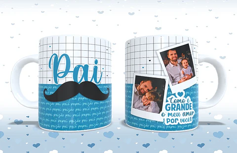 Caneca Pai Personalizada: Fotos e Frases Que Contam Histórias