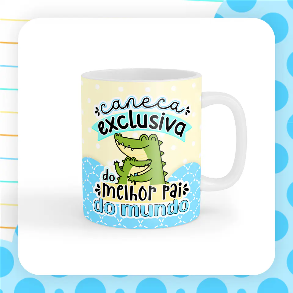 Caneca Pai com desenho infantil 1