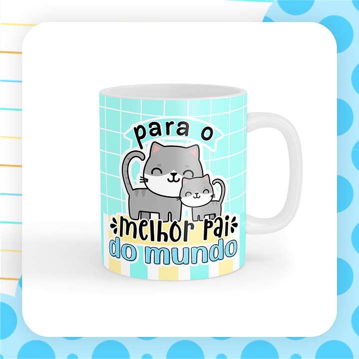 Caneca Pai com desenho infantil 2