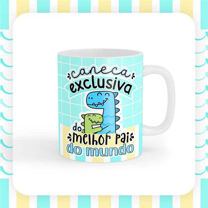 Caneca Pai com desenho infantil 5