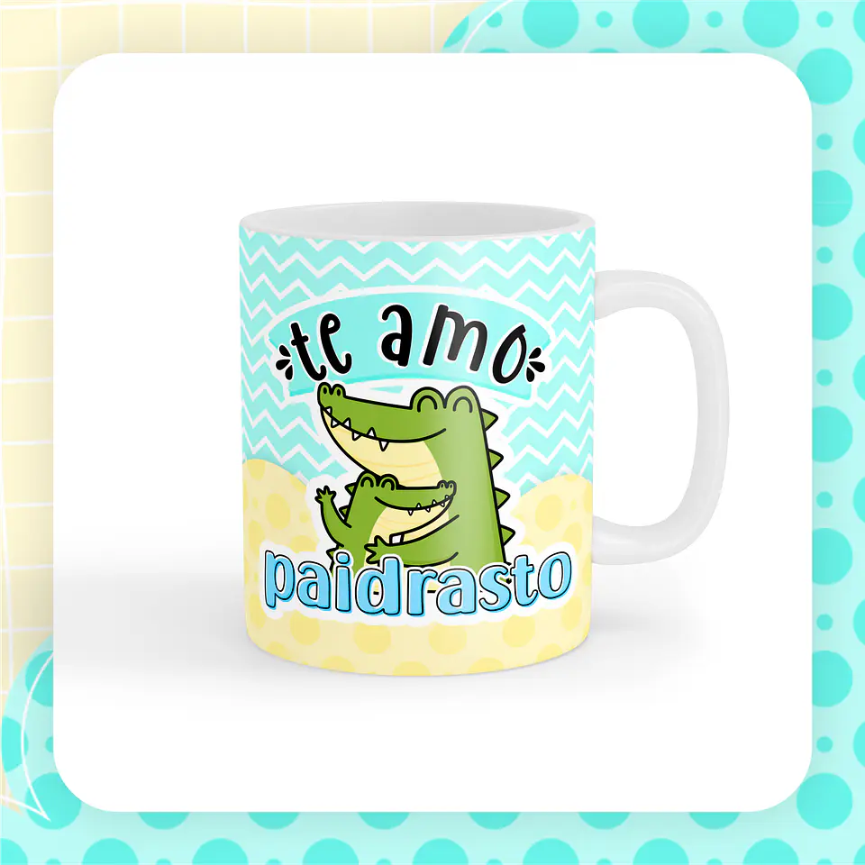 Caneca Pai com desenho infantil 6