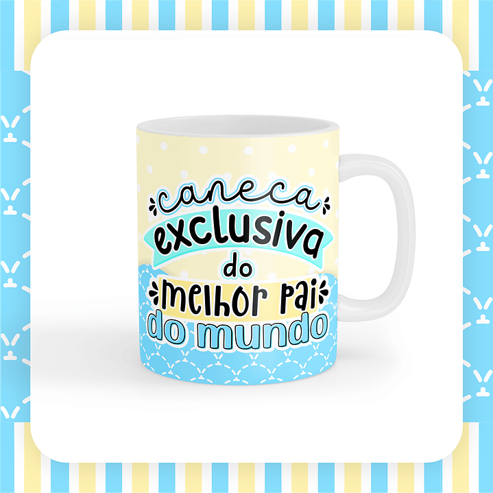 Caneca Pai com desenho infantil 8