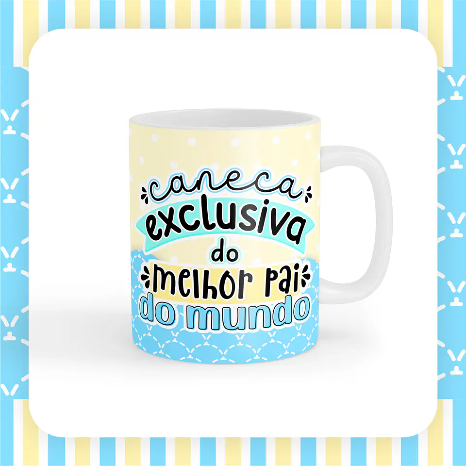 Caneca Pai com desenho infantil 8