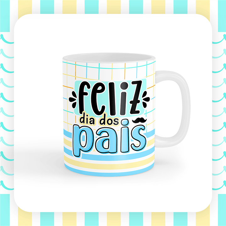 Caneca Pai com desenho infantil 10