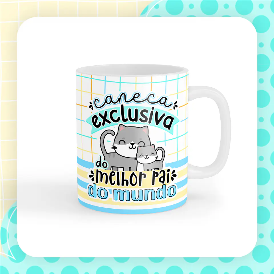 Caneca Pai com desenho infantil 11