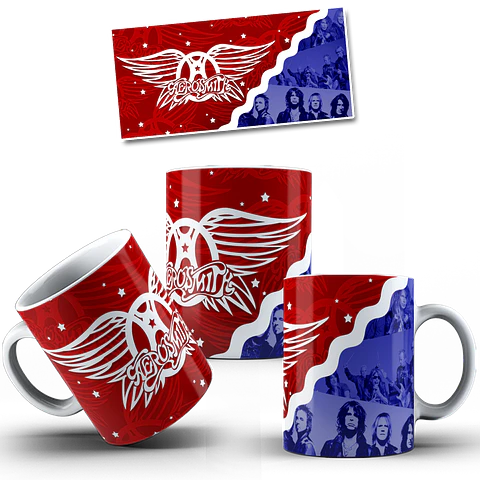 Coleção Canecas Aerosmith