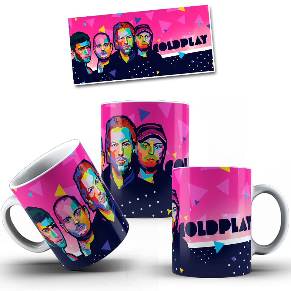 Coleção Canecas Coldplay 1