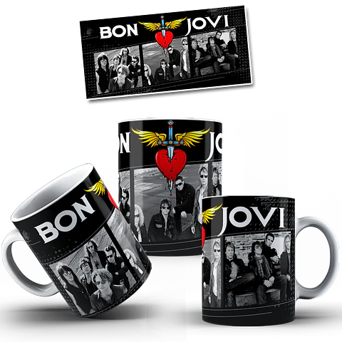 Coleção Canecas Bon Jovi