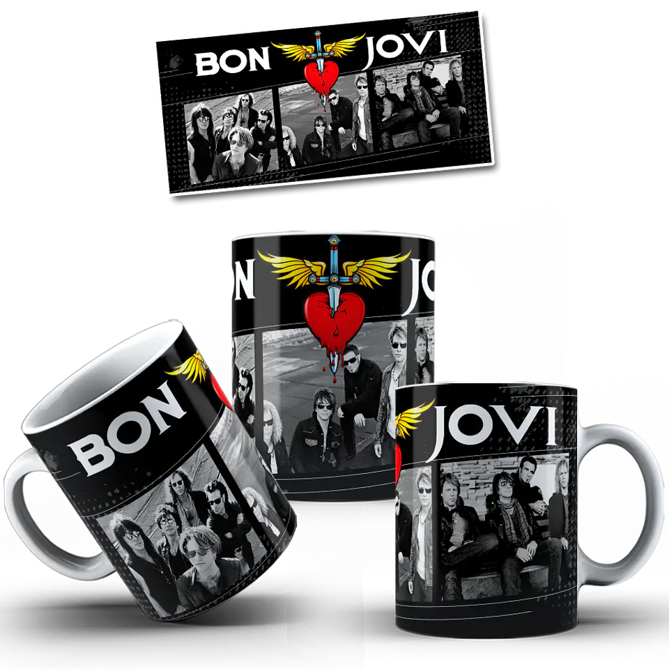 Coleção Canecas Bon Jovi 1