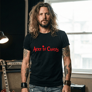 T-shirt Alice in Chains Grunge Edition - 100% Algodão - DTF Halftone