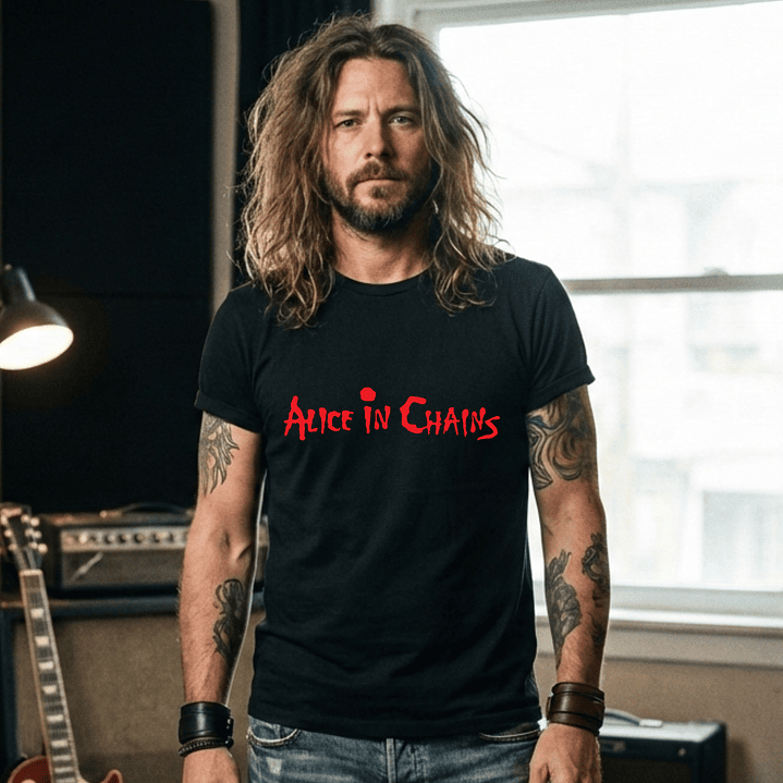 T-shirt Alice in Chains Grunge Edition - 100% Algodão - DTF Halftone 1